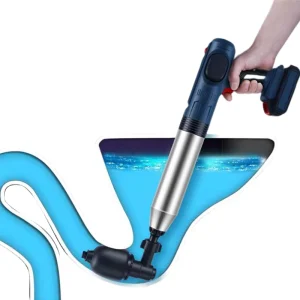Reusable Air-Powered Toilet Plunger and Drain Pipe Cleaner for Bathroom