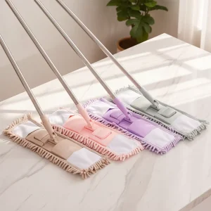 Reusable Chenille Flat Mop for Wet and Dry Cleaning