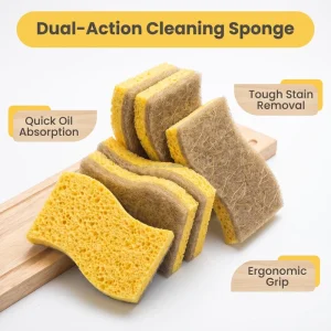 Reusable Dishwashing Scrub Sponges Kitchen Scouring Pads