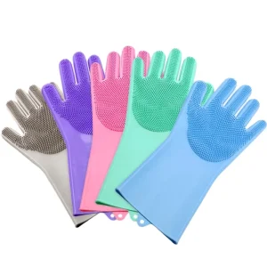 Reusable Extra-Long Thin Waterproof Silicone Dishwashing Gloves