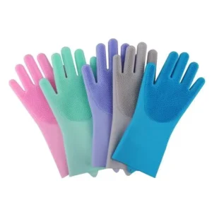 Reusable Heat-Resistant Silicone Dishwashing Gloves