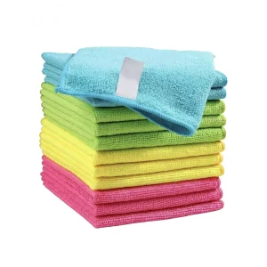 Reusable Lint-Free Absorbent Multi-Purpose Microfiber Cleaning Cloths for Kitchen, Car, and Household Cleaning