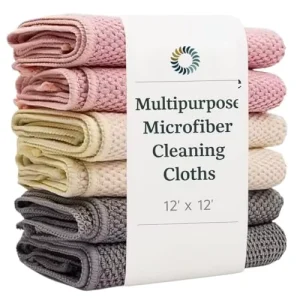 Reusable Microfiber Cleaning Cloth 30*30cm 300GSM Custom Quick-Dry Antibacterial Kitchen Towel