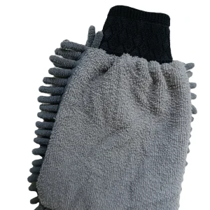 Reusable Microfiber Cleaning Gloves for Kitchen and Household Use