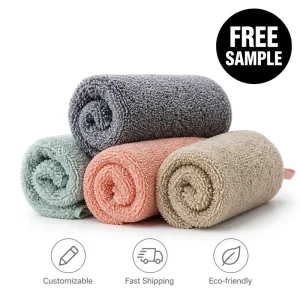 Reusable Microfiber Kitchen Towel Customizable Multi-Color Household Cleaning Cloth Thickened Absorbent Dish Rag