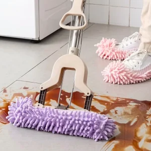 Reusable Microfiber Mop Slippers Floor Cleaning Chenille Dusting Shoes Walk to Clean Washable Cleaning Slippers