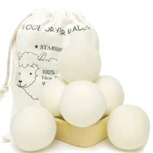 Reusable Natural Fabric Softener New Zealand Wool Dryer Balls Organic for Laundry Dryer Sheets Alternative Speed up Dry Time