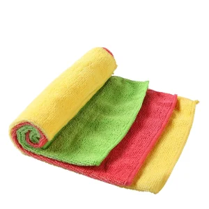 Reusable Rags Colorful Kitchen Microfiber Towels Non Stick Oil Towel Quick Drying Cleaning Cloth for Dish Washing