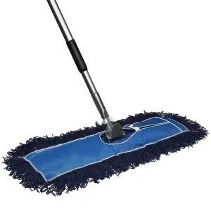 Reusable Rotating Cotton Dust Mop Pad and Microfiber Mop Head for Hospitals and Hotels