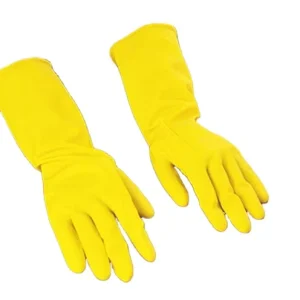 Reusable Safety Cleaning Gloves Rubber Full Sleeve Long Gloves Waterproof Dishwashing Household Glove