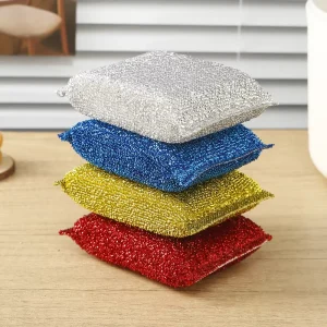 Reusable Scouring Pads and Sponges for Kitchen Dishes and Pots