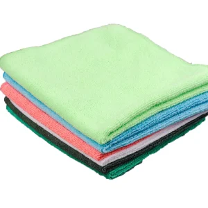 Reusable Square Microfiber Cleaning Cloth Assorted Colors for Kitchen