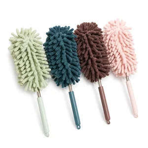 Reusable Washable Microfiber Duster Refills Bendable Dry Damp Duster Heads for Extendable Poles