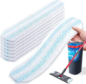Reusable Washable Microfiber Replacement Mop Pads for All Floor Types