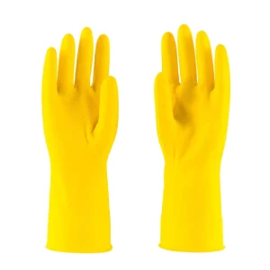 Reusable Waterproof Anti-Slip Latex Rubber Gloves for Household, Industrial, Cleaning, and Fishing Use