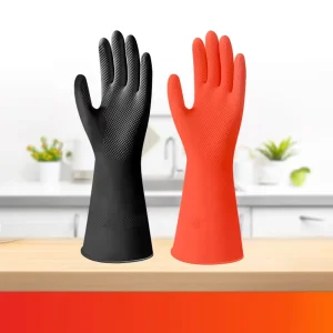 Reusable Waterproof Durable Thick Latex Household Cleaning and Dishwashing Gloves