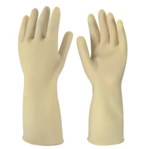 Reusable Waterproof Latex Grip Work Gloves, Food-Safe Industrial Grade, for Household Kitchen and Food Processing