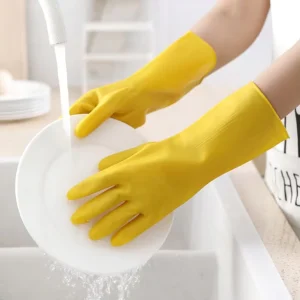Reusable Waterproof Latex Rubber Household Dishwashing Gloves