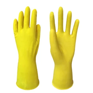 Reusable Waterproof Long-Cuff Cleaning Gloves with Textured Palm for Dishwashing, Laundry, and Car Washing