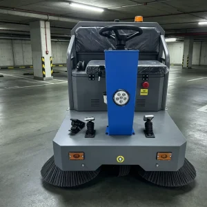 Ride-On Electric Battery-Powered Floor Sweeper Industrial Cleaning Machine for Warehouse Hospital Hotel CE