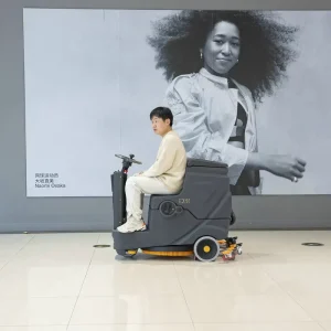 Ride-On Electric Floor Scrubber Dryer for Tile Floors