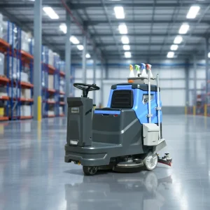 Ride-On Electric Floor Scrubber Machine Commercial Industrial Auto Scrubber Dryer for Warehouse Factory and Mall Cleaning