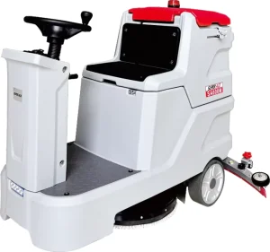 Ride-On Floor Scrubber 660mm Dual Brush with Manual Squeegee Lift, 85L/90L Tank, Battery-Powered SA600M