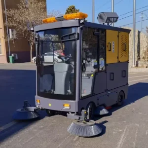 Ride-On Floor Sweeper for Commercial Building Exterior Road Cleaning