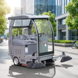 Ride-On Street Sweeper 1800mm Width with 4 Side Brushes 11000m2/H for Municipal and Industrial Use
