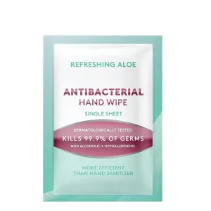 Rinse-Free Single Cleansing Towelettes Customizable Mini Antibacterial Individually Wrapped Hand Wipes