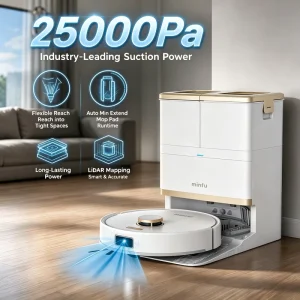 Robot Vacuum Cleaner and Mop 2-in-1 Wet and Dry Electric Floor Cleaner for Home and Professional Use China Supply
