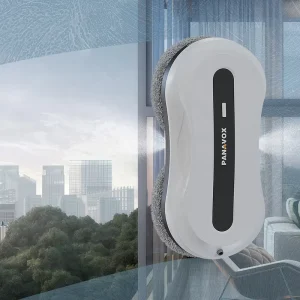 Robotic Glass Cleaner with Dual Nozzle Water Spray 3000Pa Suction and Infrared Remote