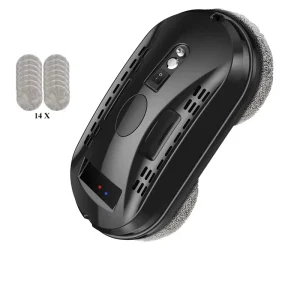 Robotic Window Cleaner App Controlled 72W White Household Cleaning Robot Vacuum for Windows Washing and Glass