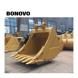 Rock Bucket with 2CBM Bucket Capacity and 6 Pcs J450 Teeth for 35T Excavator