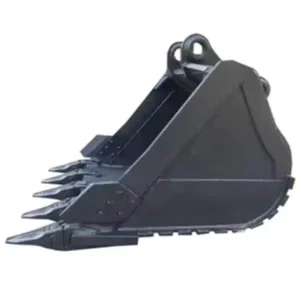 Rock Specific 5 Ton Excavator Bucket Reinforced Wear Steel Black Customizable