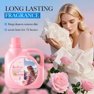 Rose Scented Apparel Laundry Detergent Liquid 2kg for Stain Removal