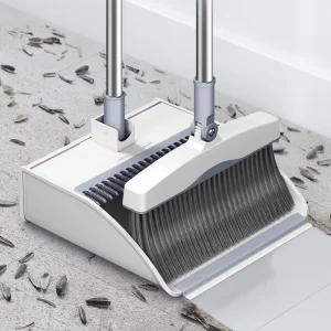 Rotating Head Broom Household Broom and Dustpan Cleaning Set Floor Upright Standing Cleaning Tools