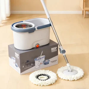 Rotating Mop Polyester Mop Pad Dual-Drive Stainless Steel Wet Dry Use