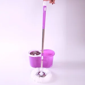 Round Flat 360-Degree Spinning Mop and Bucket Set