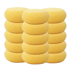 Round Natural Cellulose Kitchen Cleaning Sponge for Washing Dishes and Bathroom Cleaning