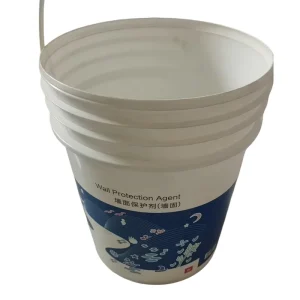 Round Plastic Bucket with Handle Thickened Industrial Recyclable Plastic Bucket
