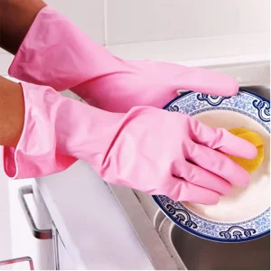 Rubber Latex Household Cleaning and Food Preparation Gloves