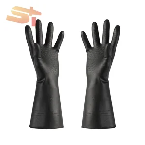 Rubber Latex PVC Anti-Slip Household Kitchen, Laundry, and Dishwashing Gloves