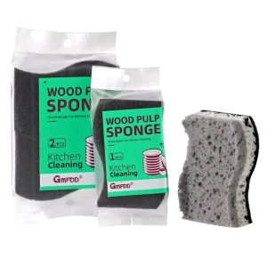 S shaped Three layer Black Grey White High Foam Sponge Scouring Pad High Quality Sponge Factory Dishwashing Sponge