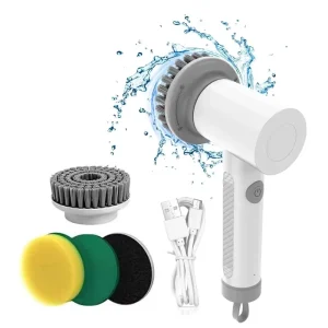 S1 USB 3-in-1 Electric Spin Scrubber for Kitchen and Bathroom Cleaning