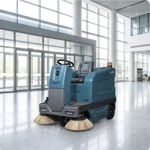 S1400 Automatic Ride-On Floor Sweeper with Low-Noise Operation for Factories and Workshops