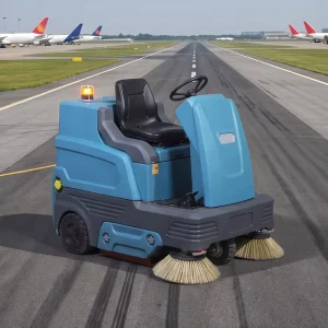 S1500 Electric Ride-On Floor Sweeper, 4-6 Hours Working Time, Automatic Dust Sweeper for Supermarket