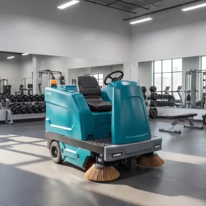 S1600 Ride-on Floor Sweeper with Wide Cleaning Path and Vacuum Function