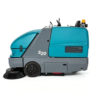 S20 Compact Ride-On Floor Sweeper Cleaning Machine Battery-Powered for Mall Hotel Workshop