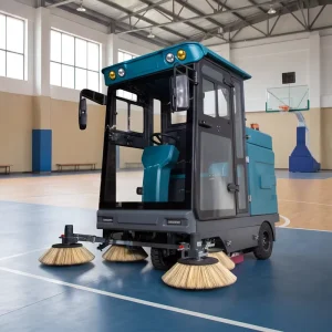 S2000 Ride-On Floor Sweeper with Pure Copper Motor, Three-in-One Sweeping, Vacuuming, and Water Spraying